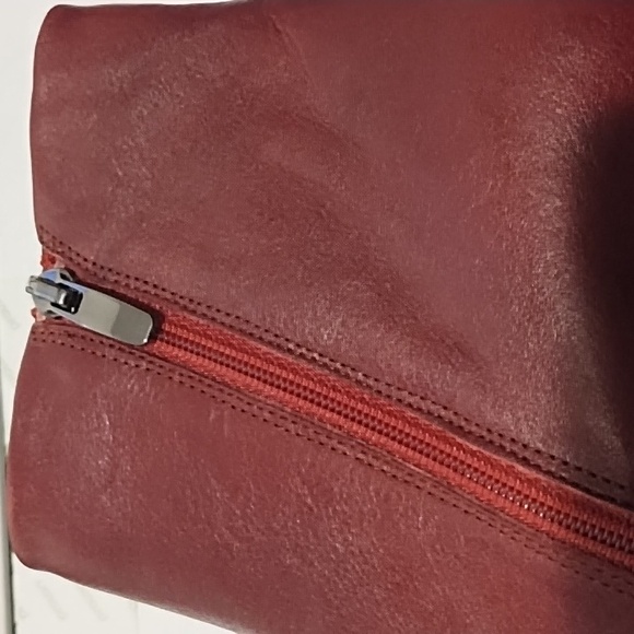 Ecco women's square toe ankle boots size 41(10-10.5) burgundy new - Picture 11 of 12